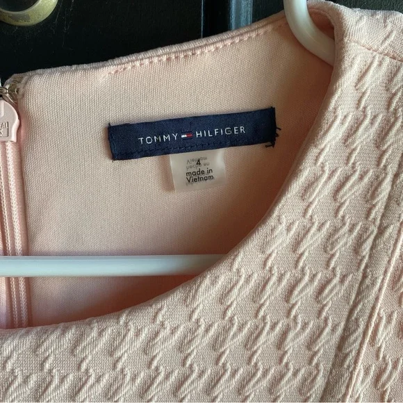 Tommy Hilfiger Women's Mini Jacquard Pocket Knit Dress light Pink Size 4 - Picture 3 of 7